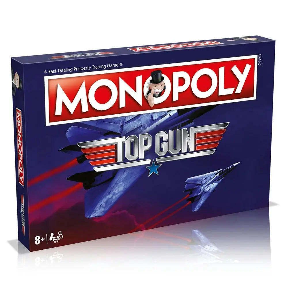 Top Gun Monopoly Family Board Game Kids/Adult 8y+ Fun Party Toy 2-6 Players