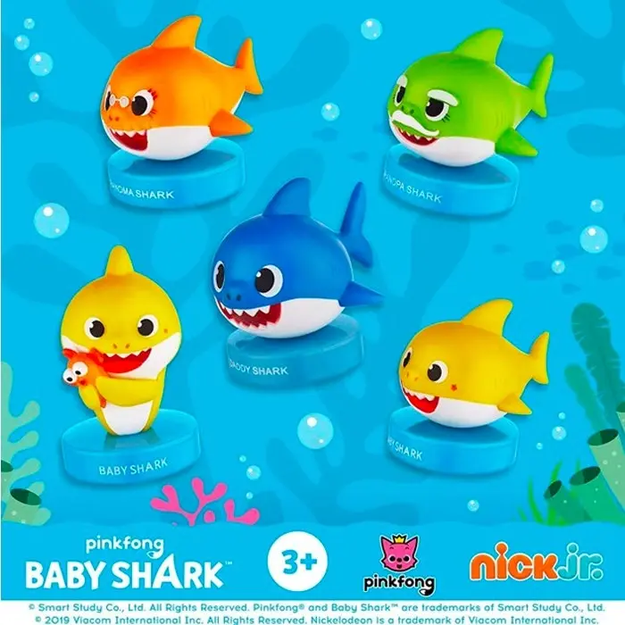 3x 5pc Baby Shark Stampers Kids/Children Stamp Arts/Crafts Fun Toy 3y+ Assorted