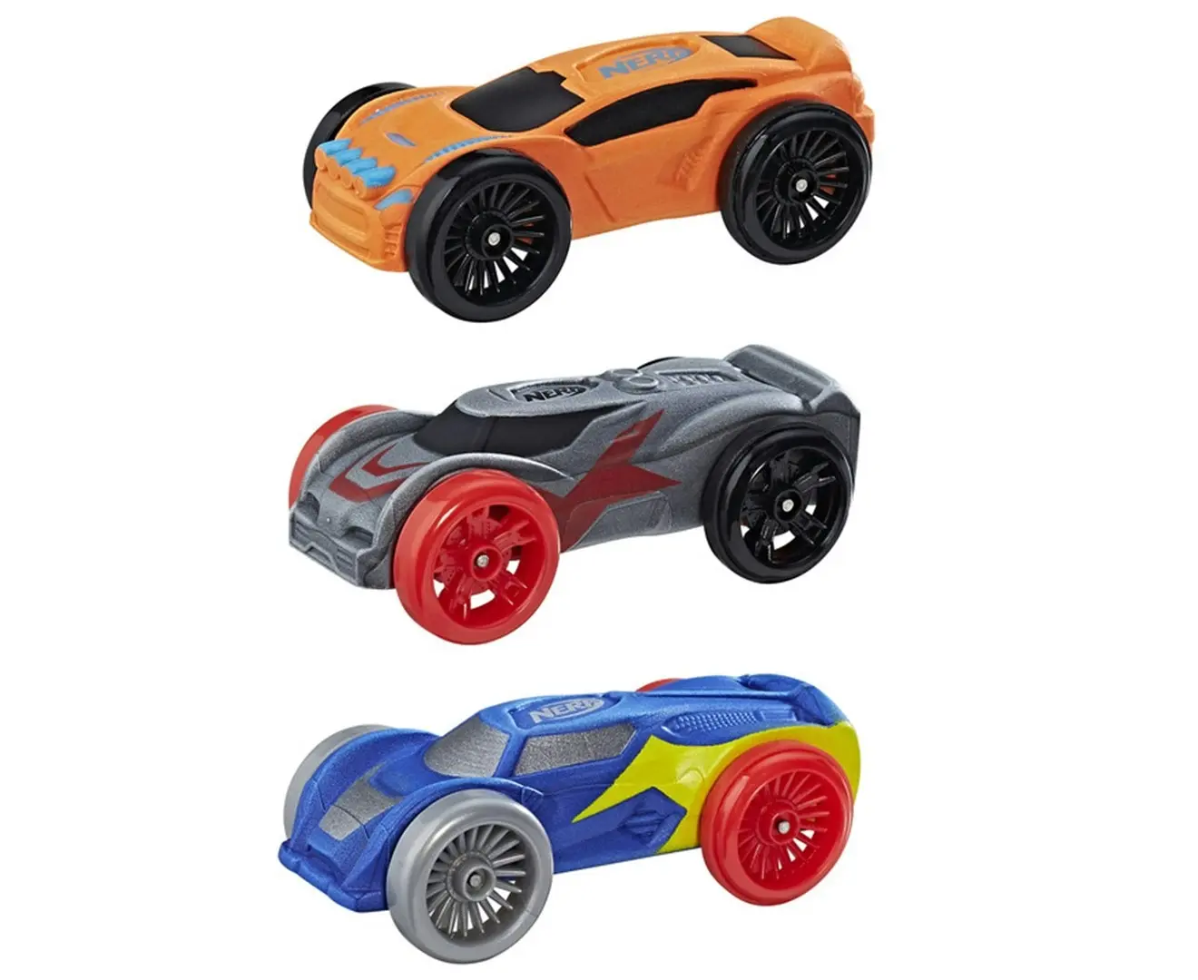 3pc Nerf Nitro Foam Car Vehicle Kids/Children Boys 5y+ Play Toys Assorted Colour