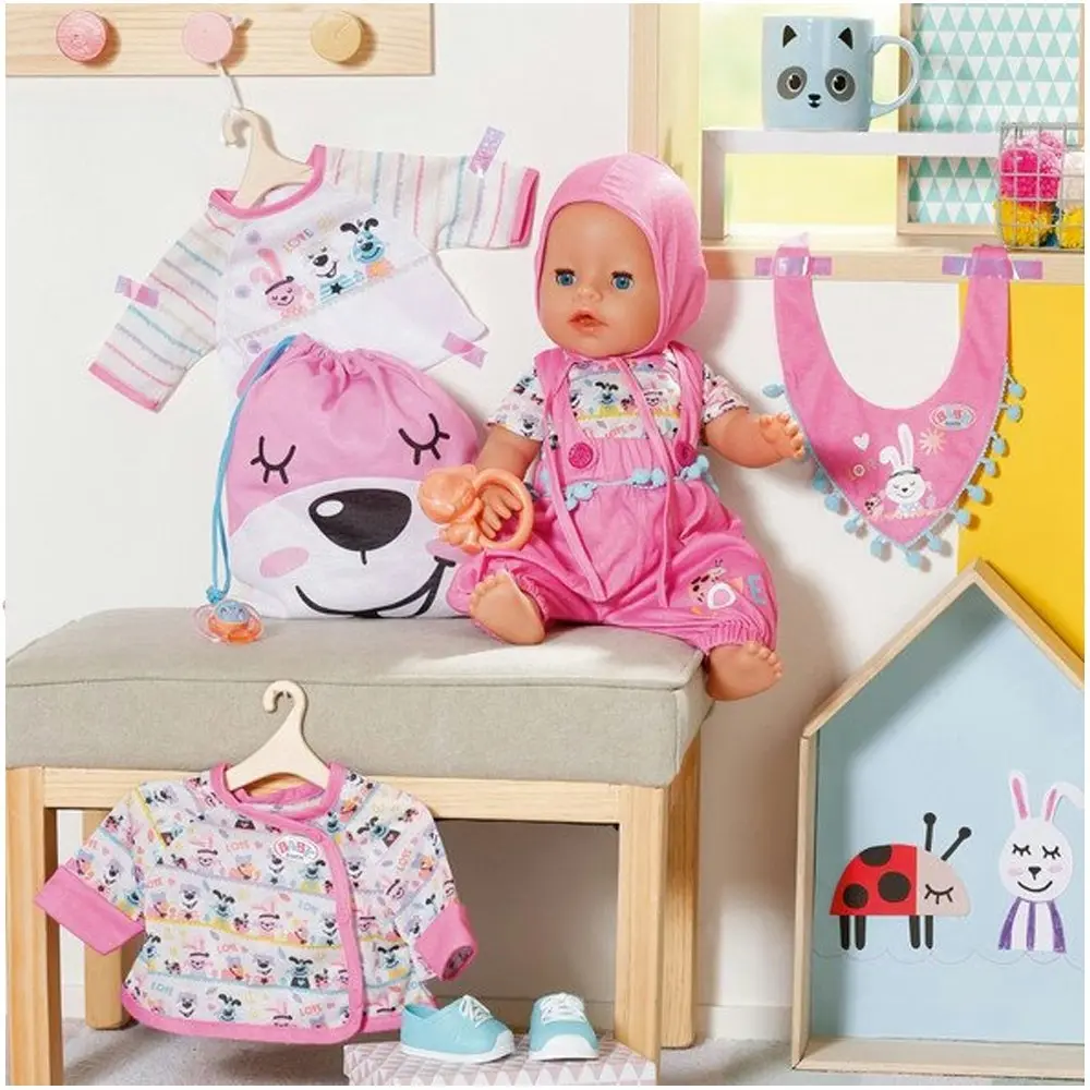 Baby Born Deluxe First Arrival Outfit/Clothes Set for 43cm Dolls Kids 3y+ Toy