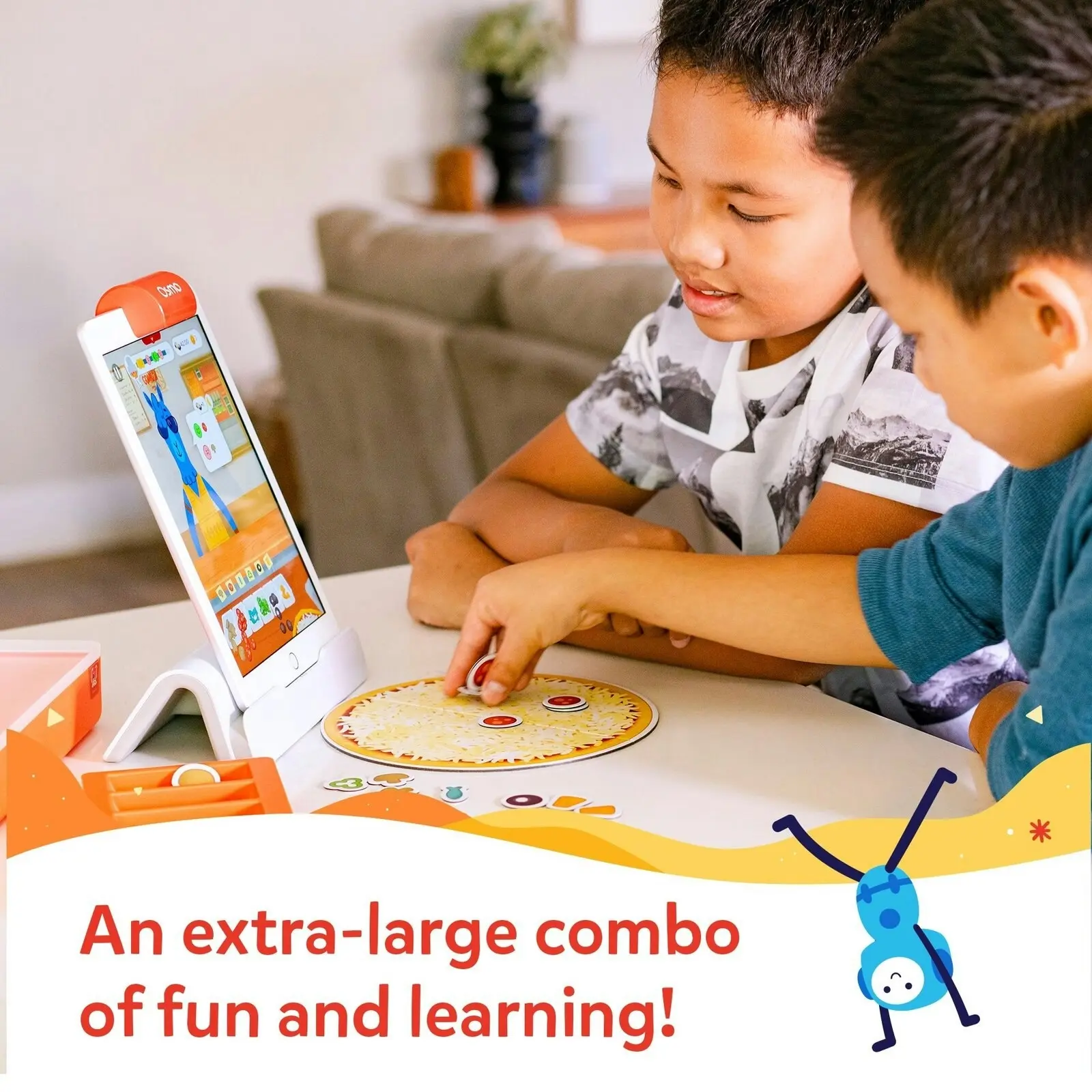 Osmo Pizza Co. Starter Kit Kids Educational Learning Game for Apple iPad 5y+