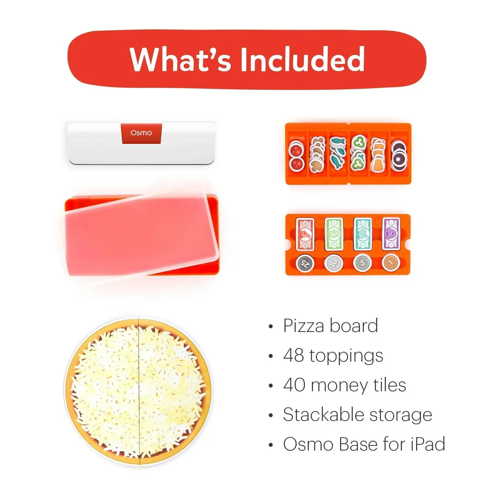 Osmo Pizza Co. Starter Kit Kids Educational Learning Game for Apple iPad 5y+