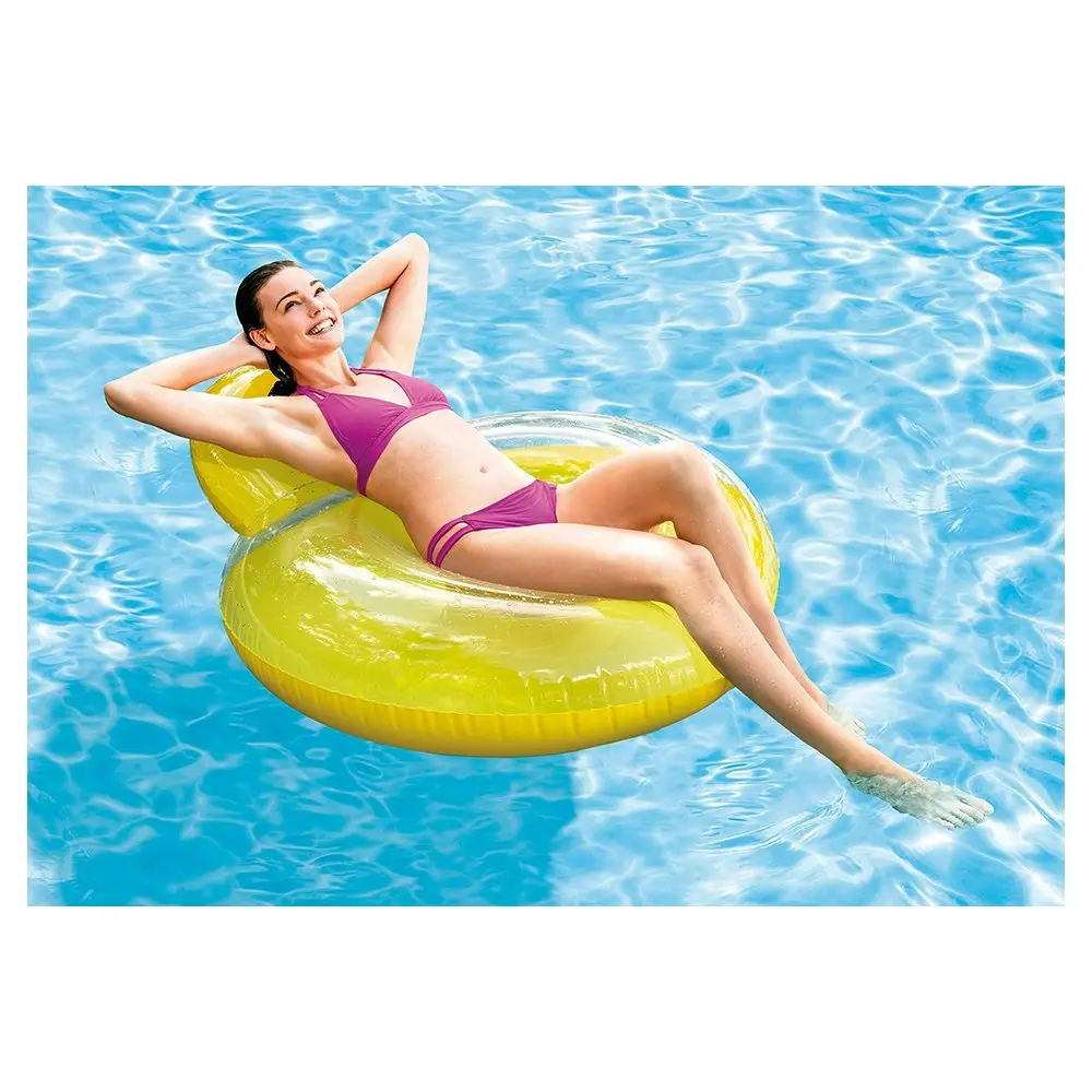 Intex 1.3M Pillow Back Lounge Inflatable Swim Pool Float Water Chair 14Y+ Assort