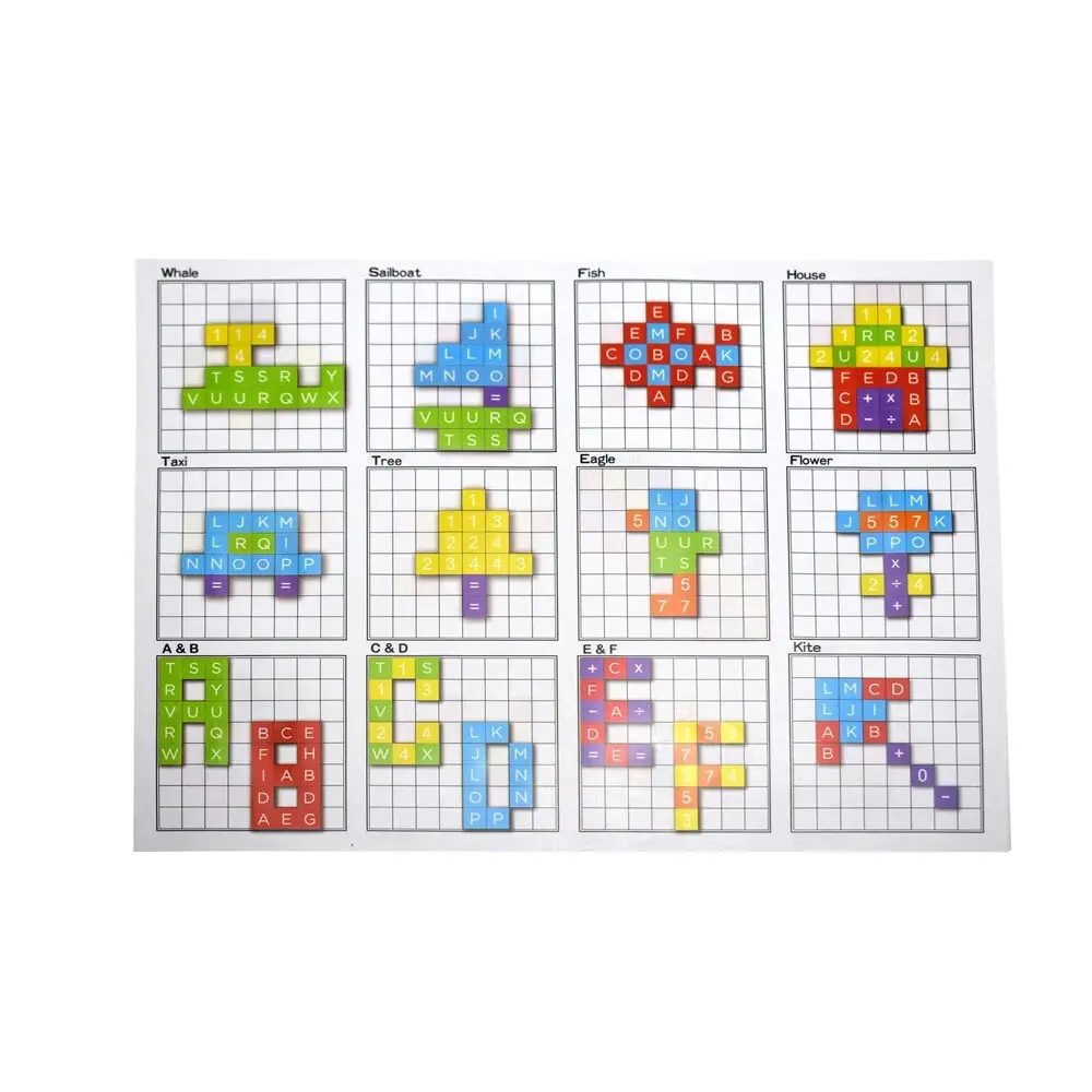 Kaper Kidz My Magnetic Notebook Alphabet Numbers/Mosaics Kids Wooden Fun Toy 3y+