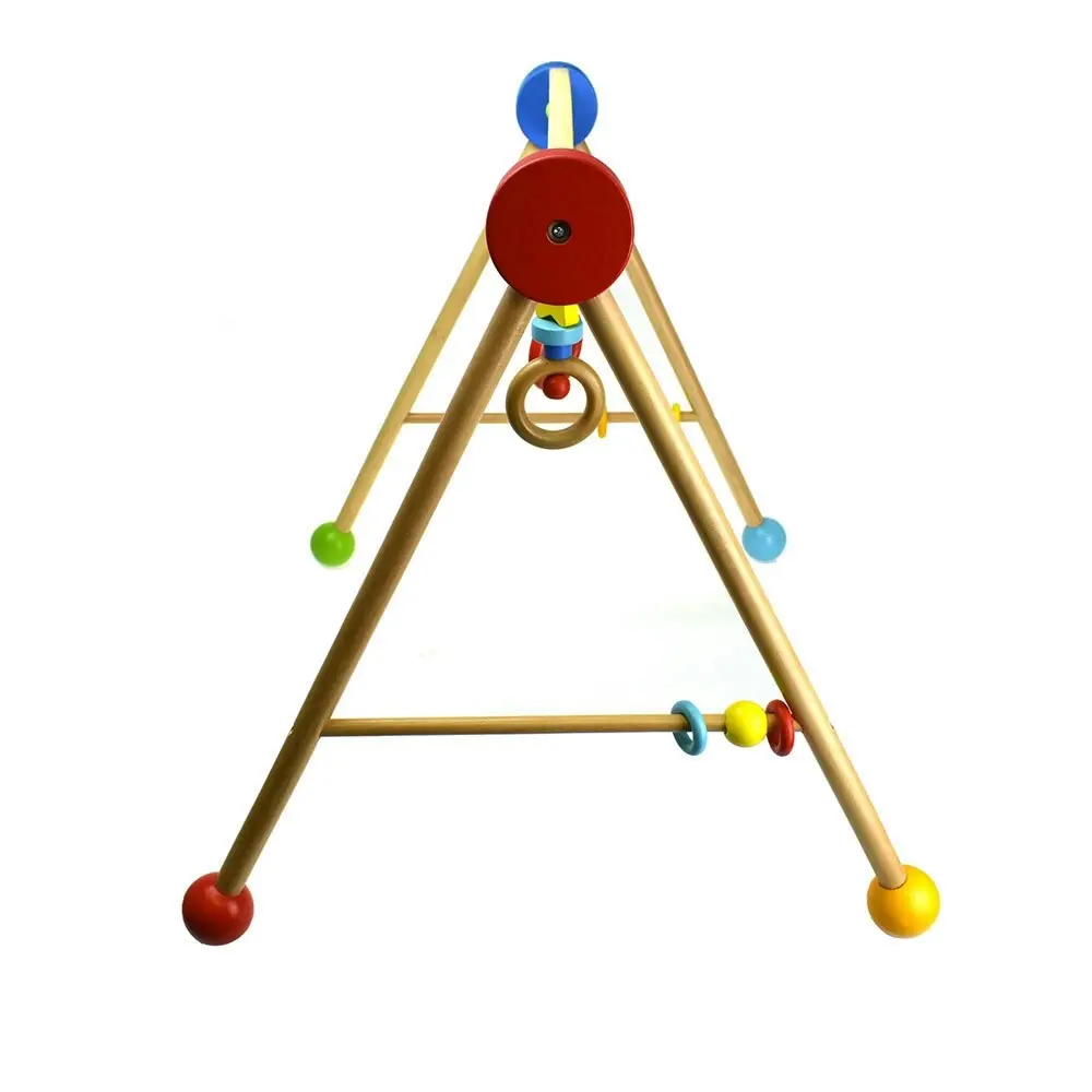 Tooky Toy 55cm Baby Gym Infant Wooden Activity/Educational Play Fun Game 6m+