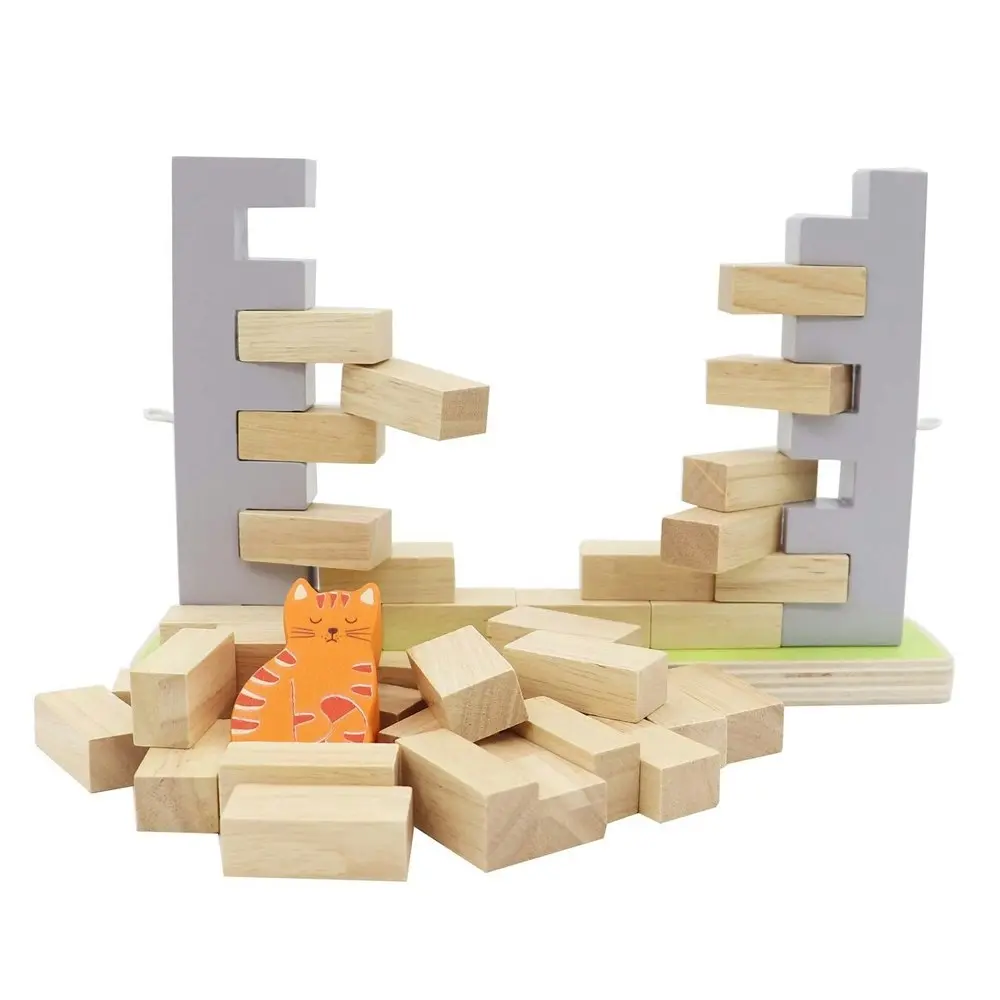 Kaper Kidz Wooden Building Blocks/Bricks Wall Board Game Toy Kids w/Hammer 3y+