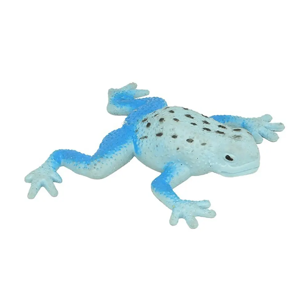 3x Fumfings Animal 14cm Stretchy Beanie Poison Dart Frog Toy Kids/Child 3y+ Blue