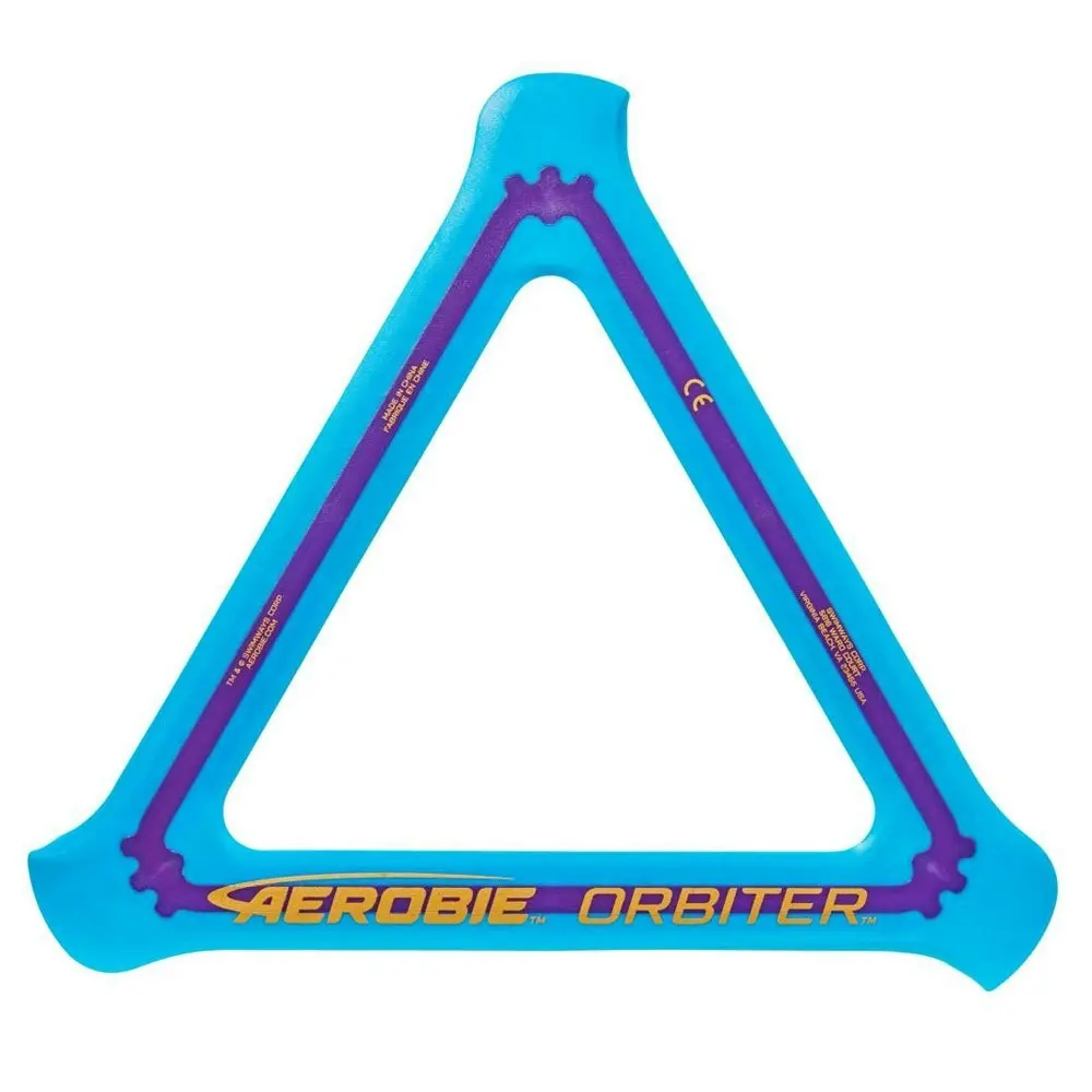 Aerobie Orbiter Boomerang Kids/Children Frisbee Outdoor Beach Fun Play Toy Blue