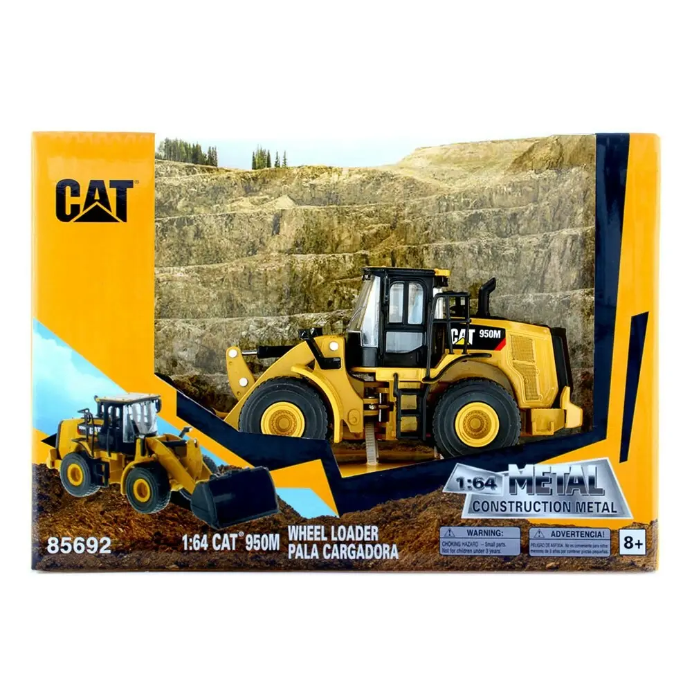 Cat 1:64 Scale Diecast 950M Wheel Loader Tractor Kids Vehicle Toy 8y+ Yellow