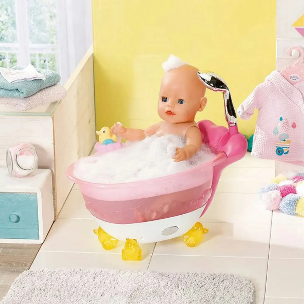 Baby Born 40cm Bath Bathtub w/Rubber Duck Music/Lights For 36-43cm Dolls Kids 3+