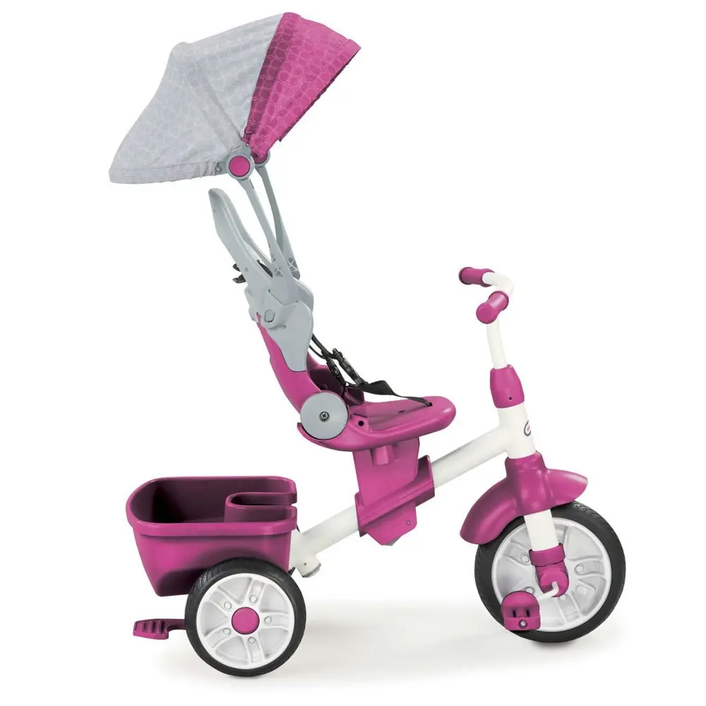 Little Tikes Perfect 4 in 1 Adjustable Trike/Ride On w/Shade Kids/Toddler 9m+ PK