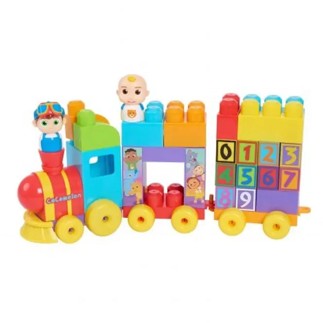 40pc CoComelon 18m+ Toddler Stacking Train Educational Number Building Block Toy