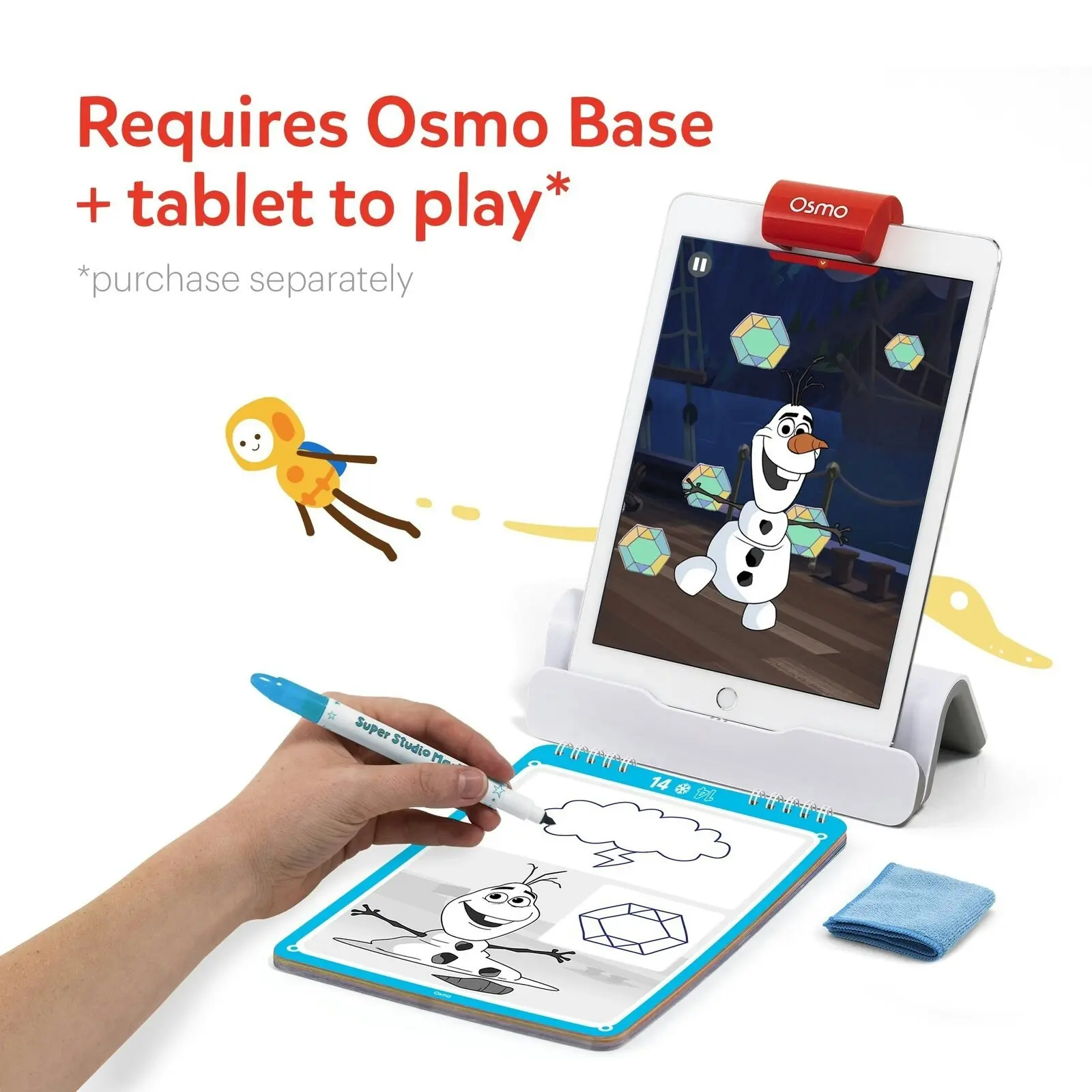 Osmo Super Studio Disney Frozen 2 Starter Kit Kids Drawing Game for iPad 5y+