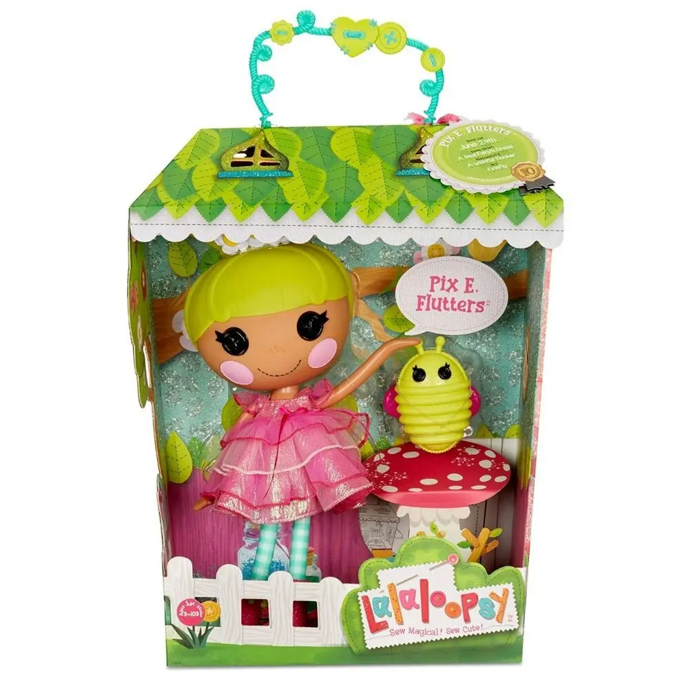 Lalaloopsy 33cm Doll Pix E Flutters Kids/Children 4y+ Toy w/ Pet Firefly Large