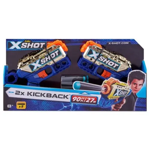 ZURU XShot Royale Edition Double Kickback Gun w/ 8 Darts Kids/Children 8y+ Toy