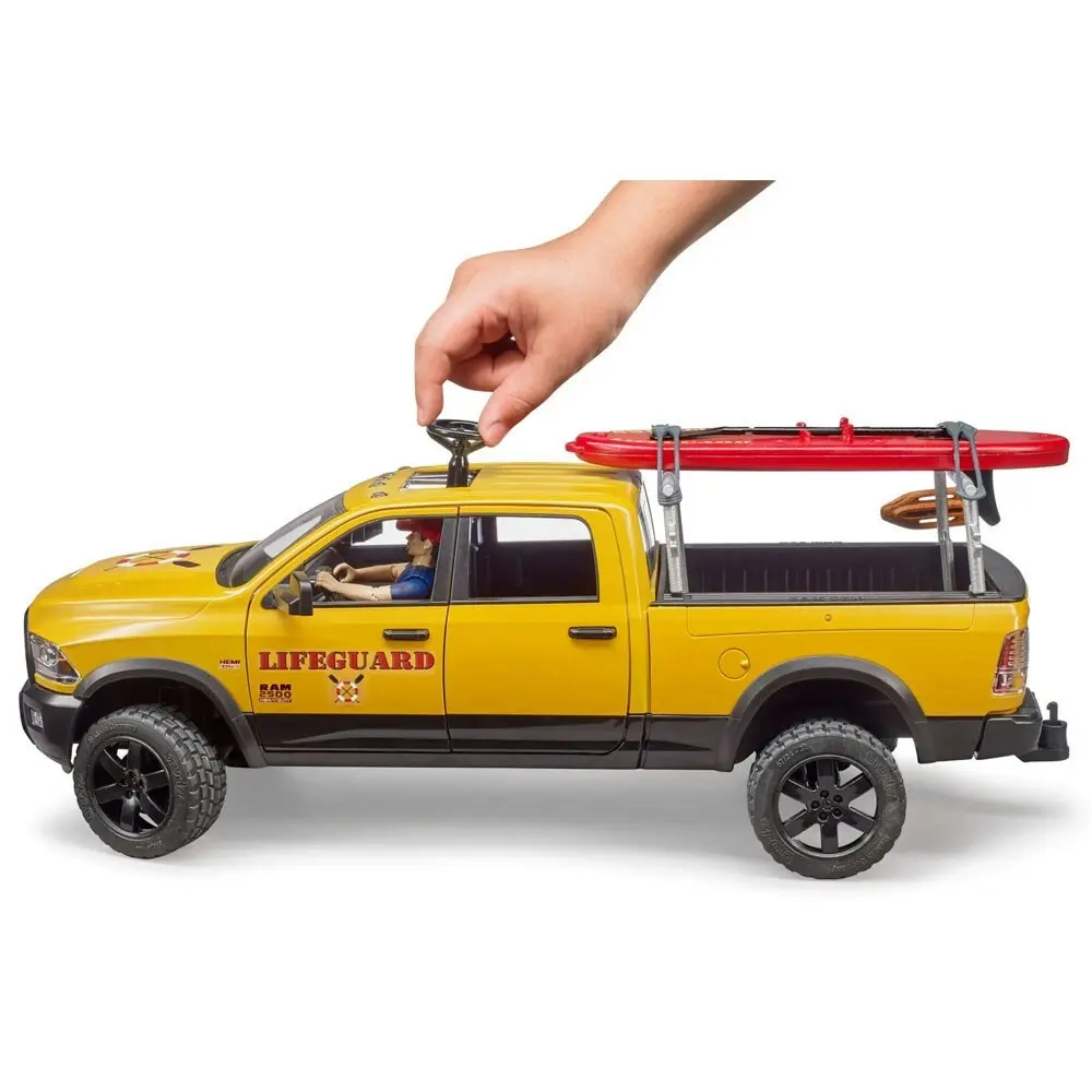 Bruder 1:16 RAM 2500 Wagon Life Guard 39cm Car w/Figure/Accessories 4y+ Kids Toy