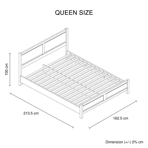 4 Pieces Bedroom Suite Natural Wood Like MDF Structure Queen Size Oak Colour Bed, Bedside Table & Tallboy