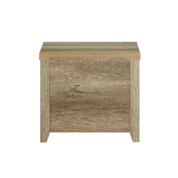 Bedside Table 2 drawers Storage Table Night Stand MDF in Oak