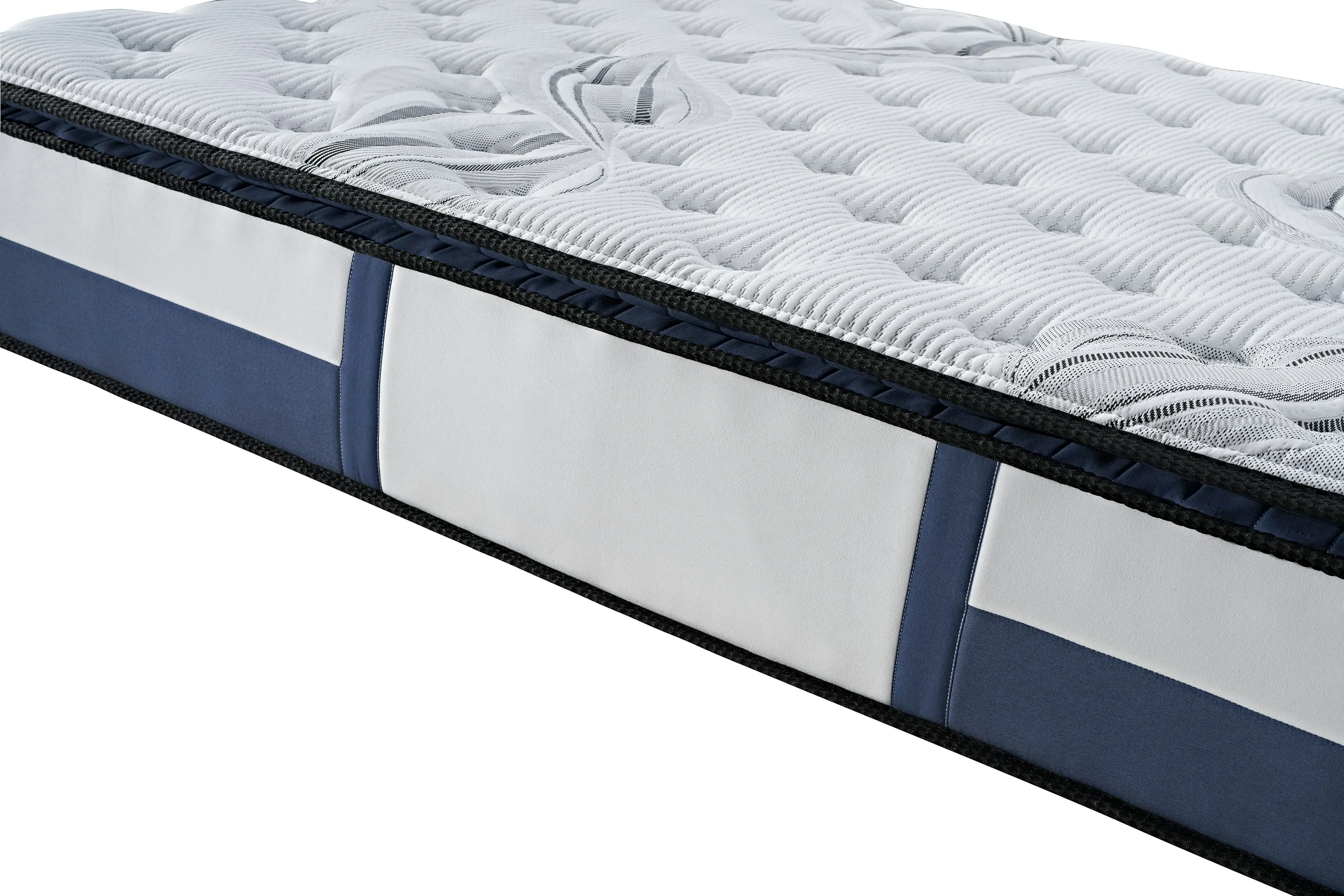 King Single Mattress Latex Pillow Top Pocket Spring Foam Medium Firm Bed