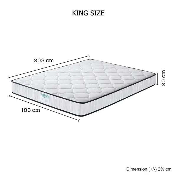 King Size Mattress in 6 turn Pocket Coil Spring and Foam Best value