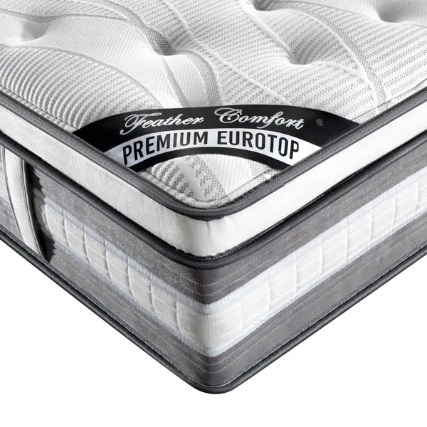 Mattress Euro Top Double Size Pocket Spring Coil with Knitted Fabric Medium Firm 34cm Thick