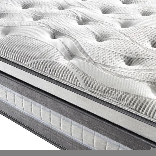 Mattress Euro Top King Single Size Pocket Spring Coil with Knitted Fabric Medium Firm 34cm Thick