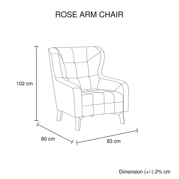 Armchair High back Lounge Accent Chair Designer Printing on Seat Fabric with Wooden Leg