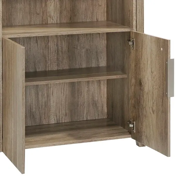 Display Shelf Book Case Stand Bookshelf Natural Wood like MDF in Oak Colour