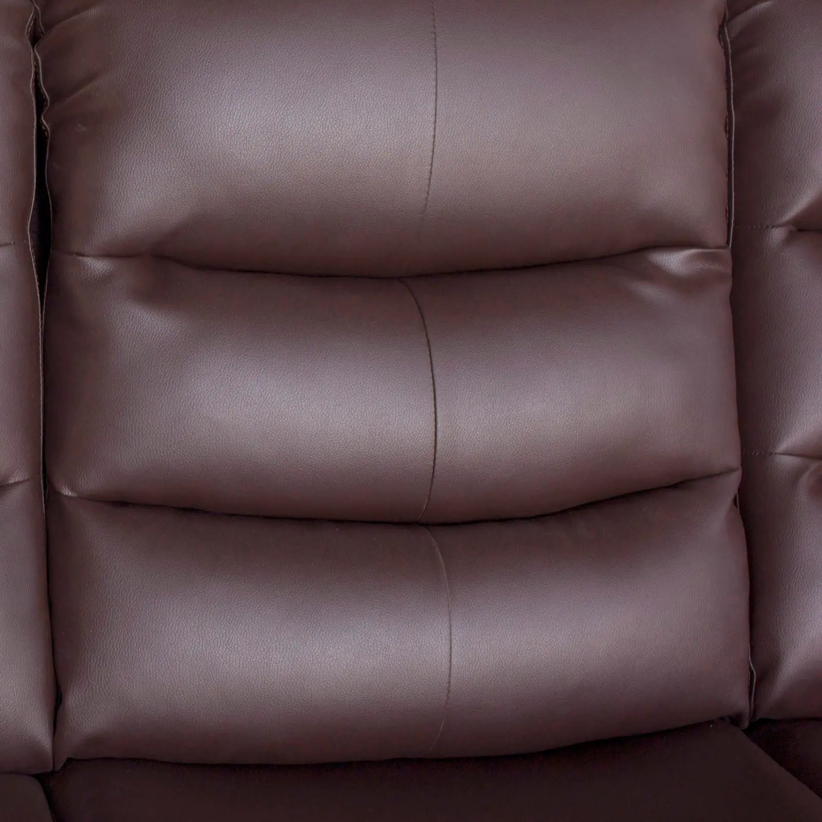 2 Seater Recliner Sofa In Faux Leather Lounge Couch in Brown