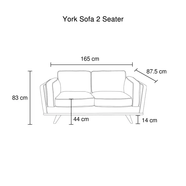 2 Seater Sofa Beige Fabric Modern Lounge Set for Living Room Couch with Wooden Frame