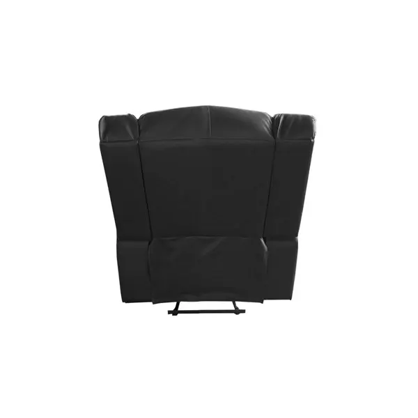 Single Seater Recliner Sofa Chair In Faux Leather Lounge Couch Armchair in Black