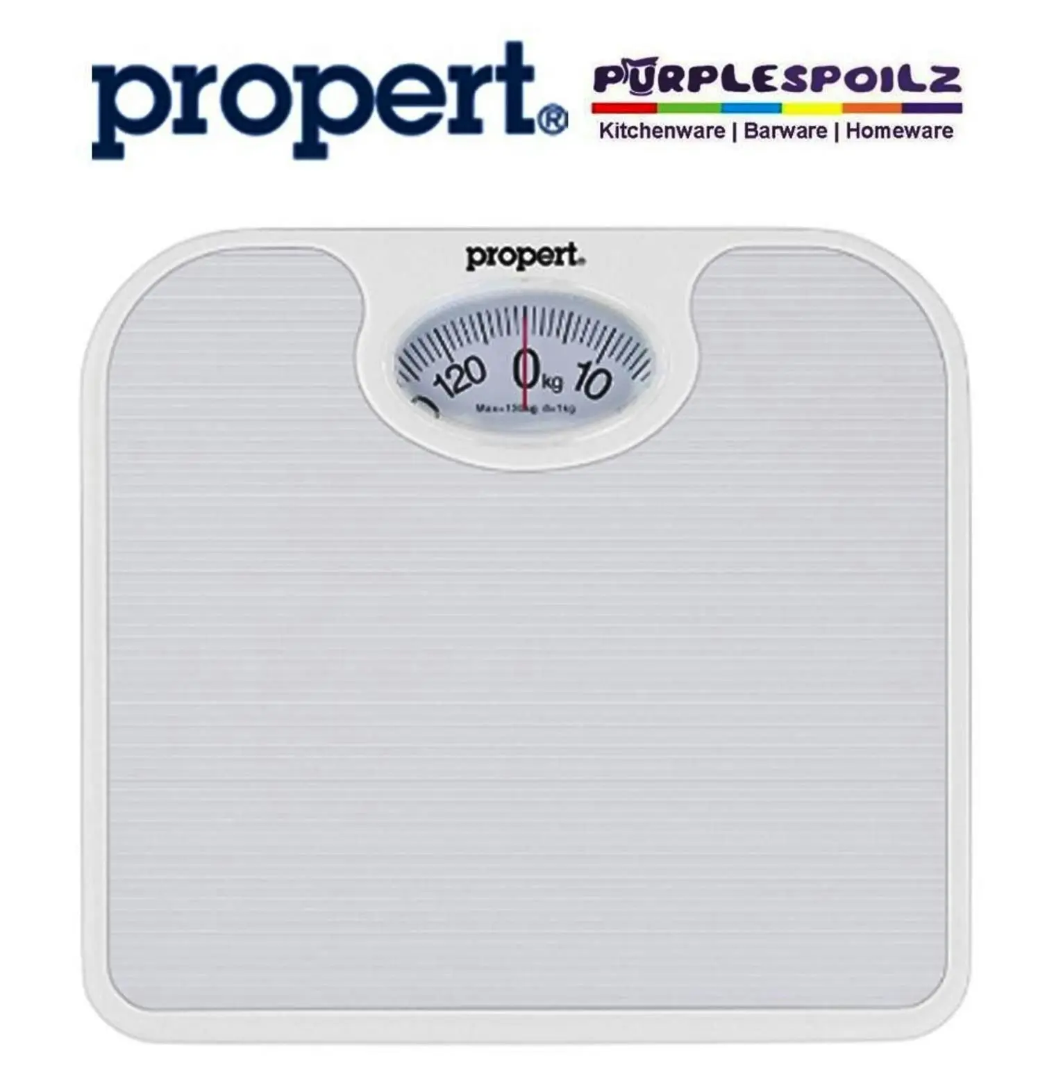 Propert MECHANICAL BATHROOM SCALE WHITE 130kg