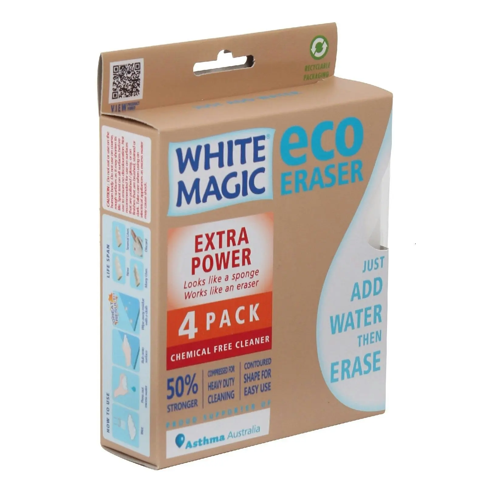 White Magic Eco Eraser Sponge Extra Power   2 Packs