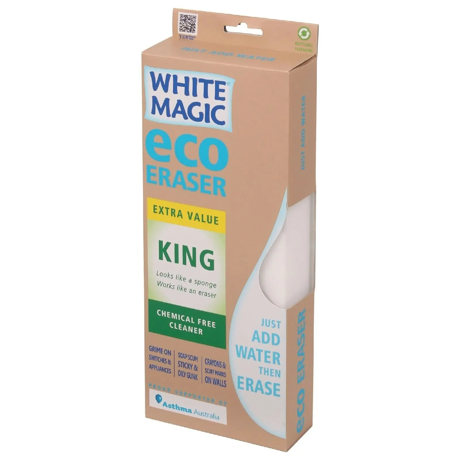 White Magic Eco Eraser Sponge King   2 Packs