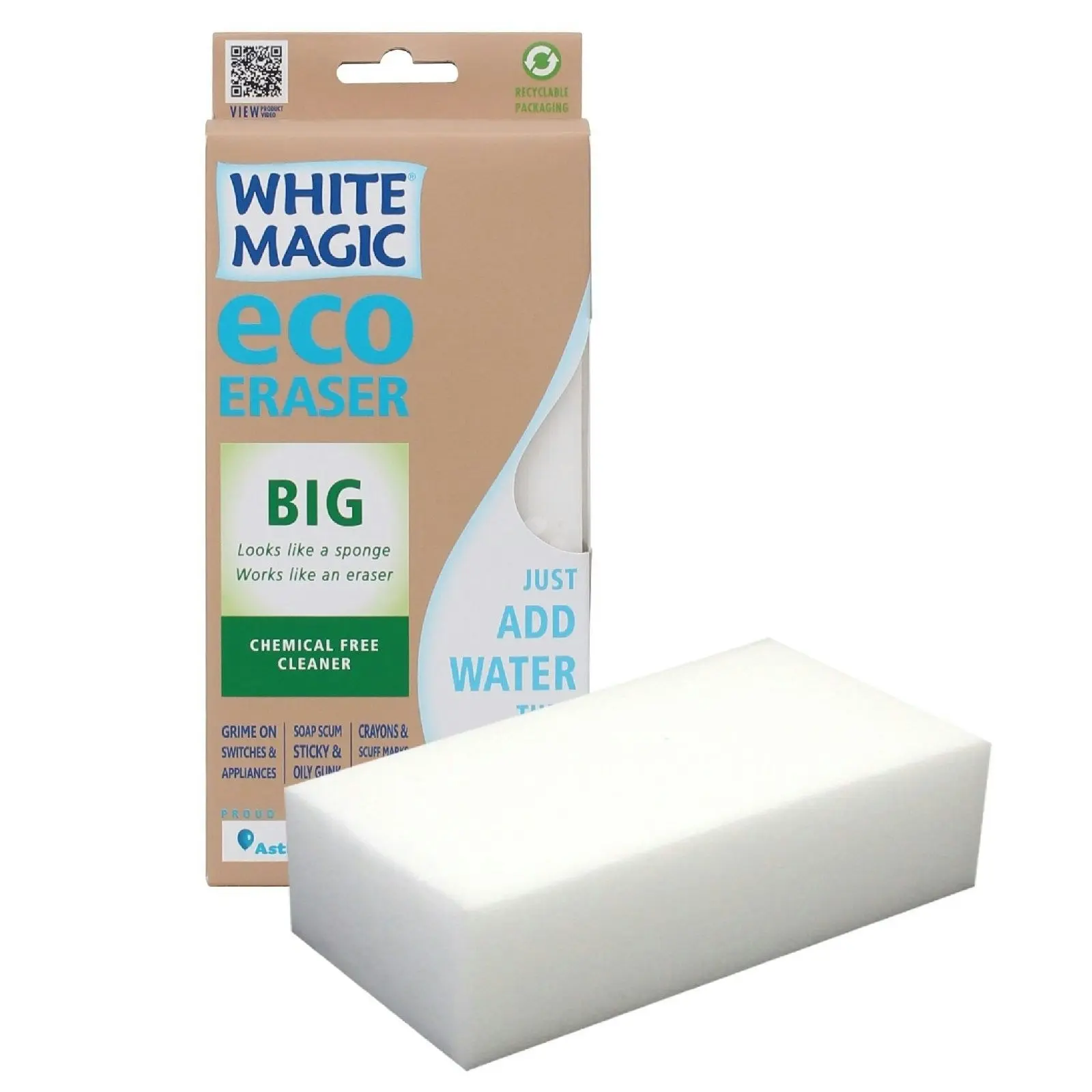 White Magic Eco Eraser Sponge Big   2 Packs