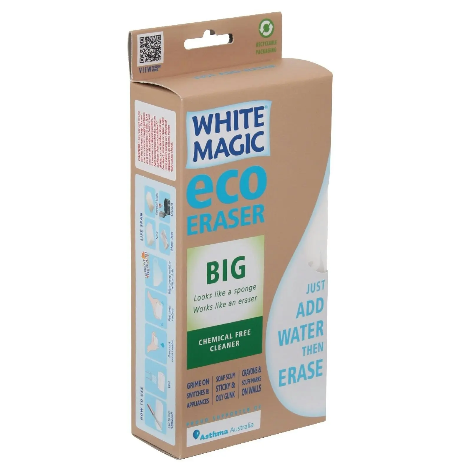 White Magic Eco Eraser Sponge Big   2 Packs