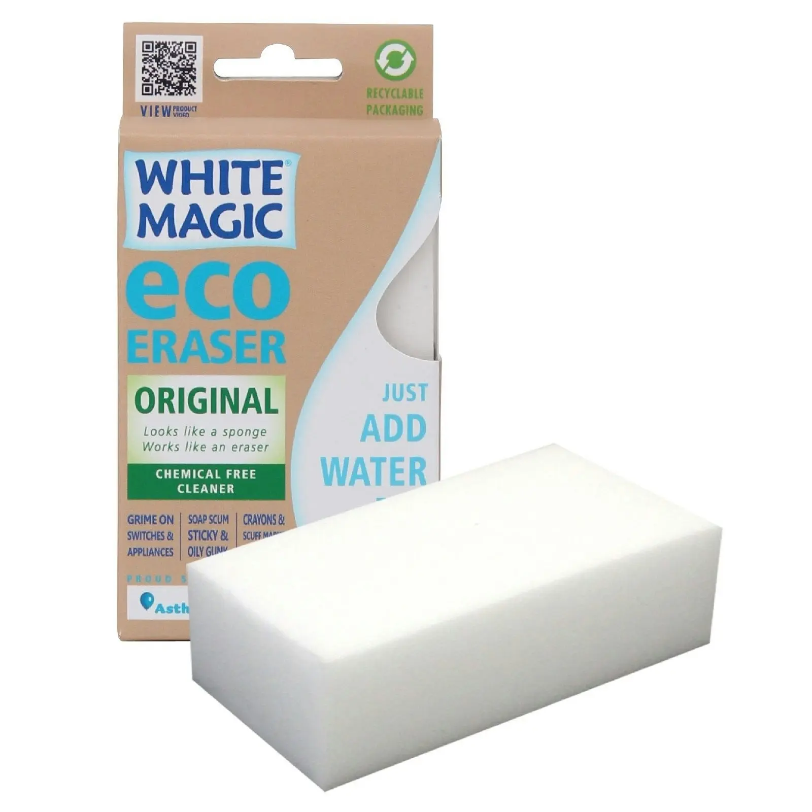 White Magic Eco Eraser Sponge Original   2 Packs