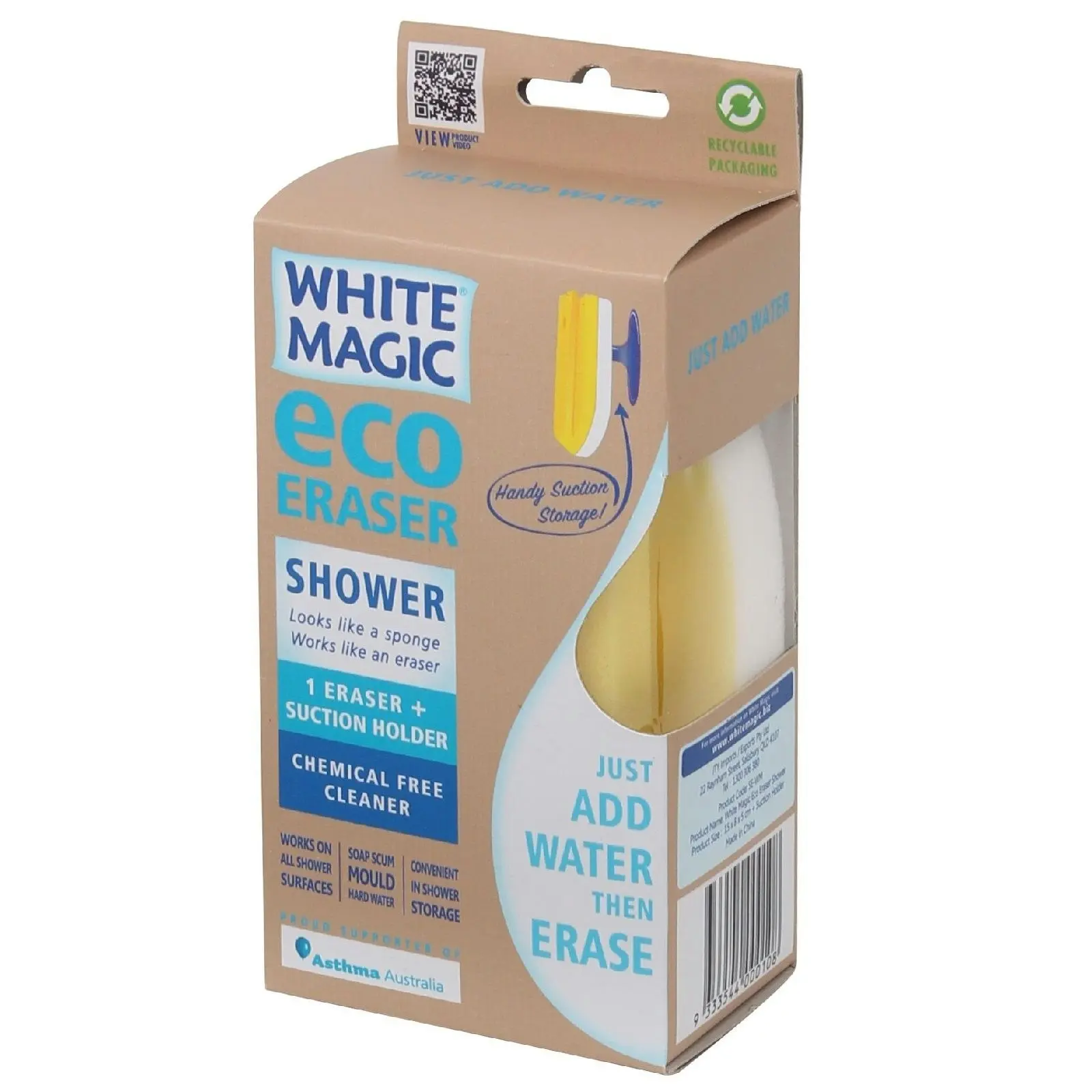 White Magic Eco Eraser Shower Sponge   2 Packs