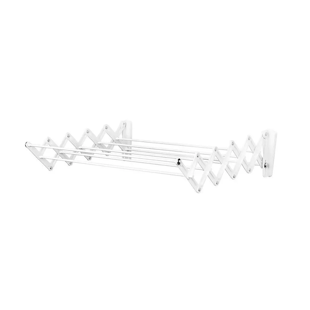 Polder Wall Mount Retractable Accordian Drying Rack