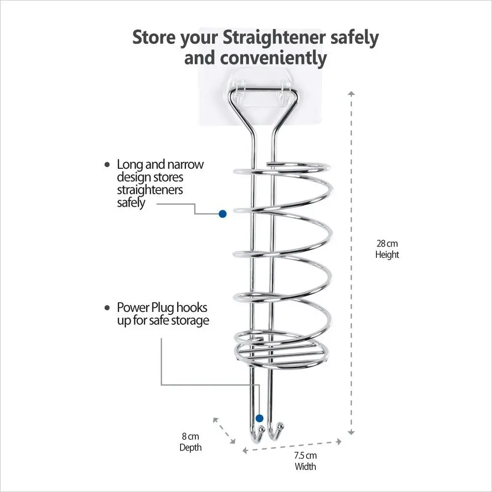 I-Hook STAINLESS STEEL HAIR STRAIGHTENER HOLDER