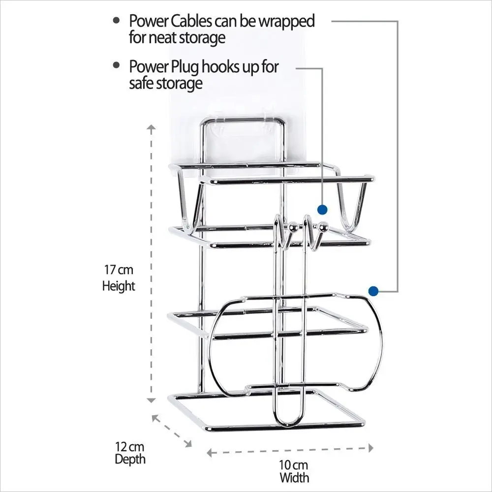 I-Hook STAINLESS STEEL HAIR DRYER HOLDER