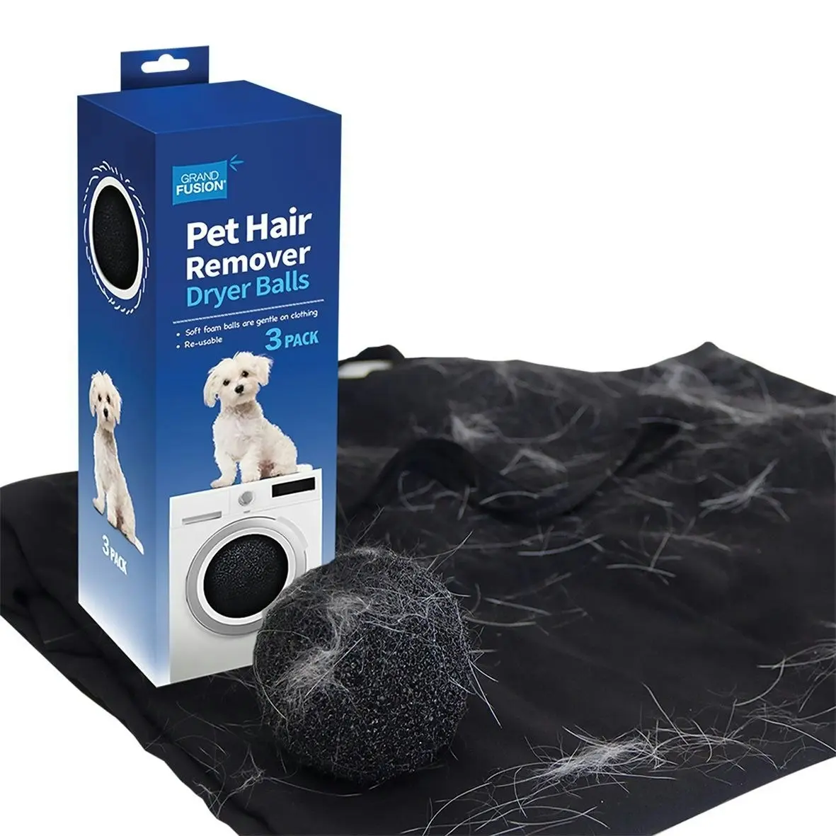 Grand Fusion Pet Hair Remover Dryer Balls Pack 3