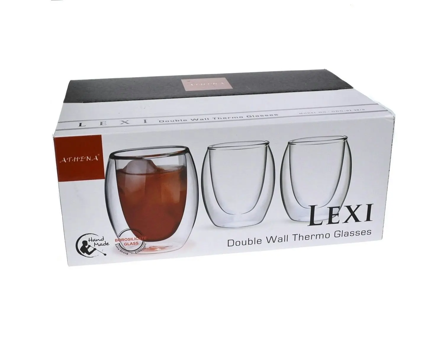 Lexi 100ml Dual Double Wall Espresso Cups   Set Of 6