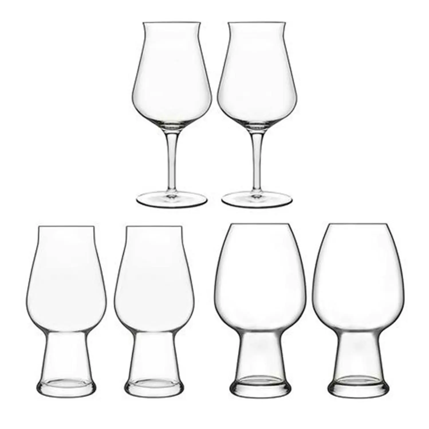 Luigi Bormioli Birrateque 6 Piece Craft Beer Glass Set