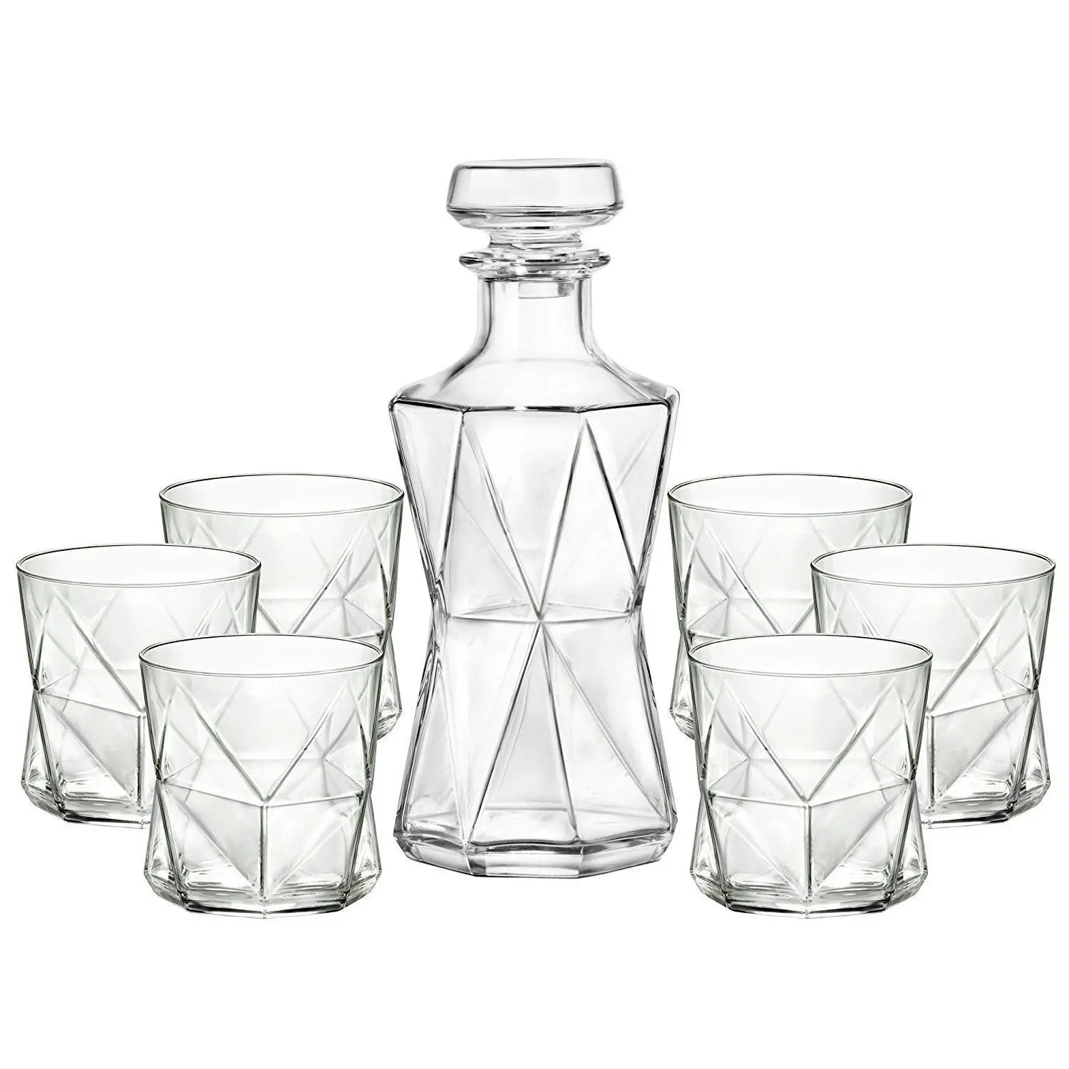 Bormioli Rocco Cassiopea 7 Piece Decanter And Glasses Set