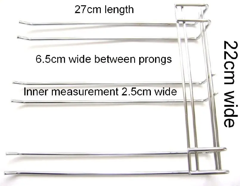 Triple Prong Glass Rack