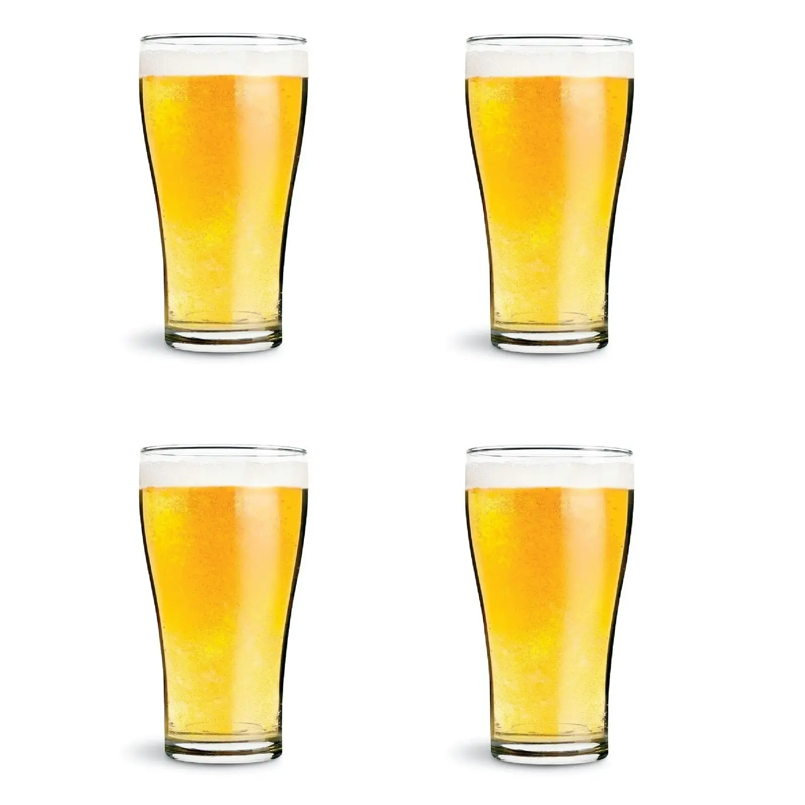 Wiltshire SALUTE BEER GLASSES 425ml SET OF 4