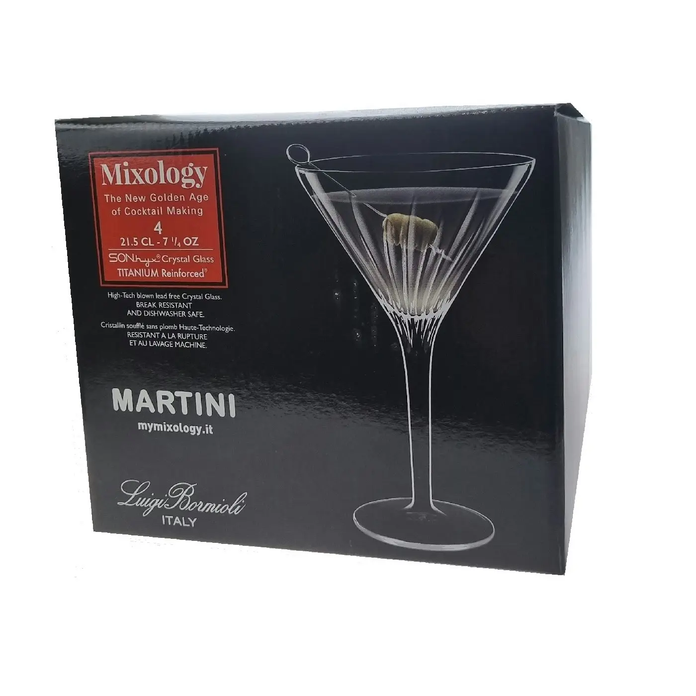 Luigi Bormioli Mixology Martini Glasses Set 4