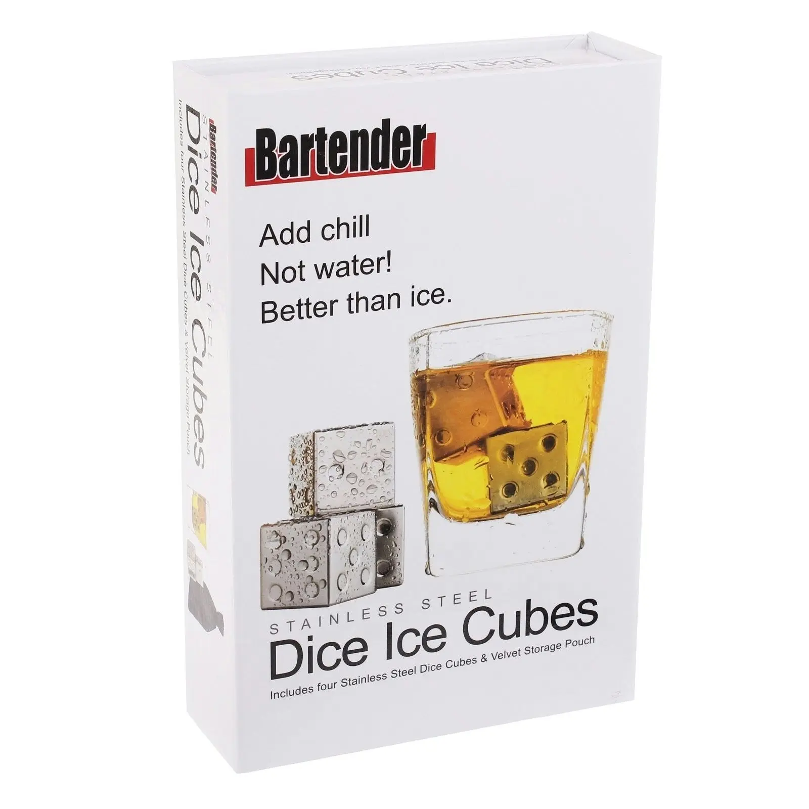 Avanti Stainless Steel Whiskey Dice Ice Cubes