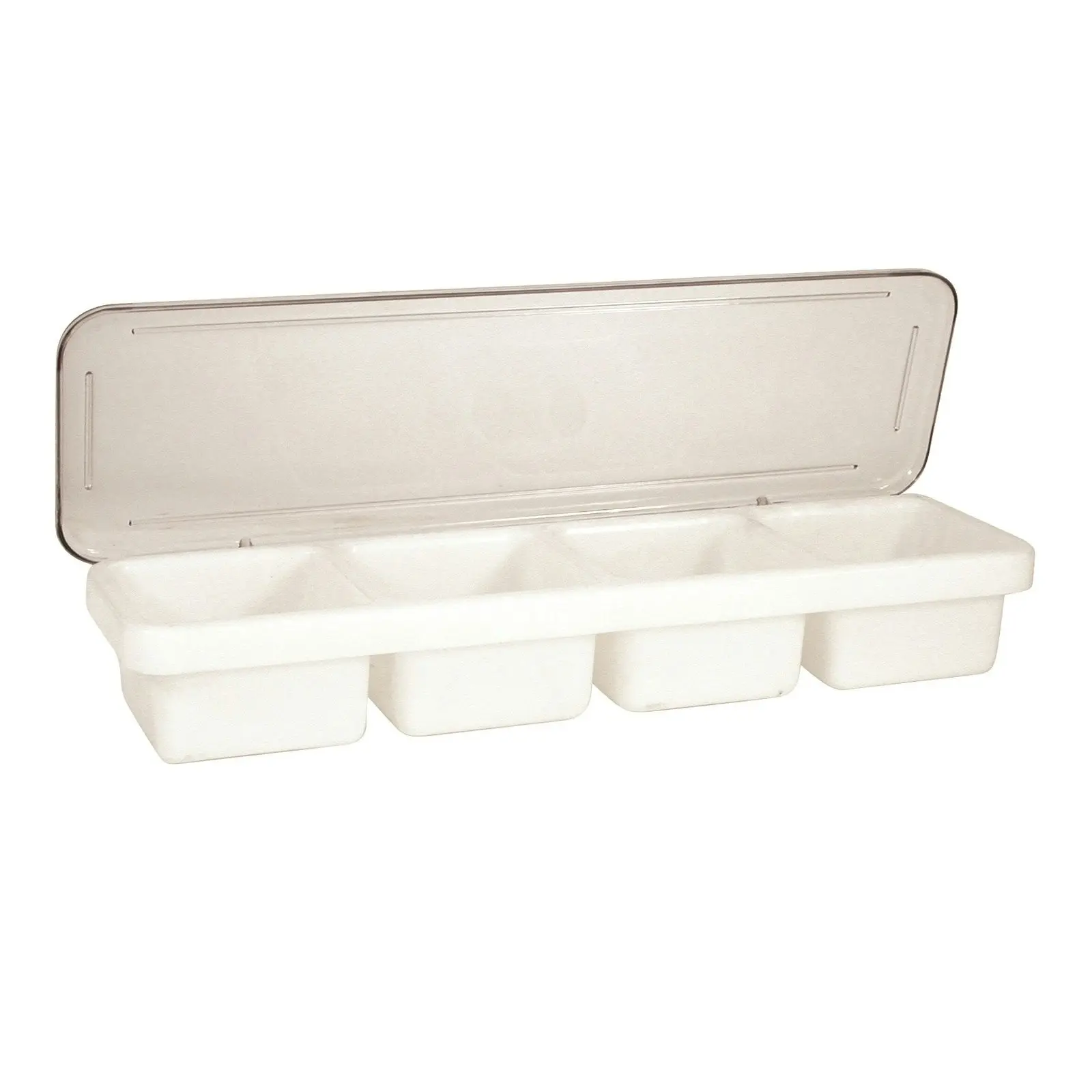 Cocktail Bar 4 Compartment Condiment Dispenser   Plastic